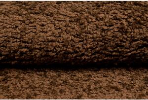 Kusový koberec Shaggy Parba hnedý 60x100cm