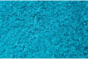 Kusový koberec Shaggy Parba tyrkysový 60x100cm