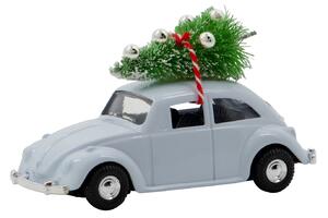 Vianočná dekorácia autíčka Xmas Mini Car Light Blue