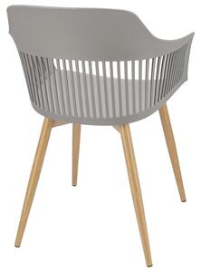 Dekorstudio Plastová záhradná stolička CORNIDO sivo-béžová