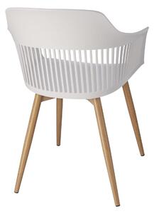 Dekorstudio Plastová záhradná stolička CORNIDO bielo-béžová