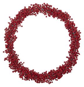 Dekoratívny veniec z korálikov Winter Red Ø 33 cm