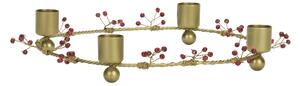 Adventný svietnik Antique Brass/Beads Ø 25 cm