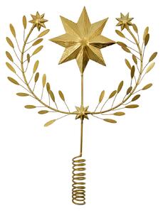 Vianočná ozdoba / špička na vianočný stromček Top Star Golden