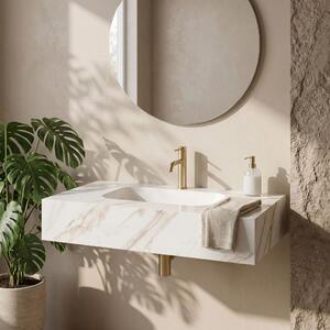 Nástenné umývadlo REA Aresa Grey Gold 80
