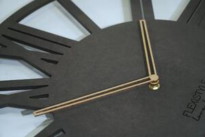 Dekorstudio Moderné drevené hodiny EKO Loft Adulto 50cm - antracit