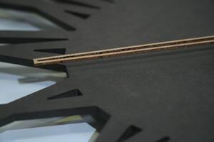 Dekorstudio Moderné drevené hodiny EKO Loft Adulto 50cm - antracit