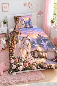 3d obliečky Unicorn 140x200 cm