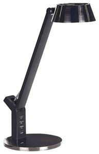 LED stolová lampa mosadzná kovová kancelárska lampa s nastaviteľným ramenom a stmievačom USB port