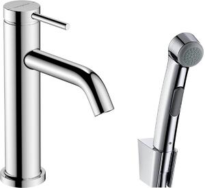 Hansgrohe Tecturis S - Páková umývadlová batéria 110 s ručnou sprchou Bidette, chróm 73211000