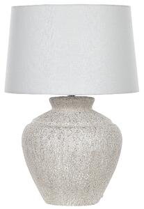 Stolná lampa svetlobéžová keramický podstavec látkové tienidlo 60 cm moderný tradičný štýl obývačka spálňa