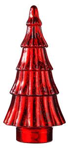 X-MAS Dekoračná jedľa sklenená 34 cm - červená