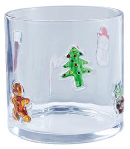X-MAS Lampáš vianočný" 15 cm - číra
