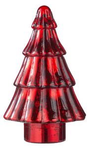 X-MAS Dekoračná jedľa sklenená 23 cm - červená