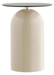 Okrúhly odkladací stolík so sklenenou doskou ø 40 cm Ravello – House Nordic