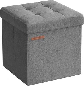 ÚLOŽNÝ BOX NA SEDENIE, textil, kompozitné drevo, 30/30/30 cm - Kreslá, Online Only