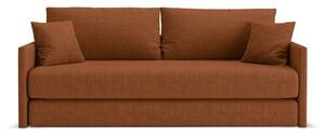 Ženilková rozkladacia pohovka v terakotovej farbe 209 cm Shannon – Cosmopolitan Design