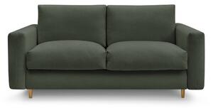 Zelená pohovka na každodenné spanie/rozkladacia 220 cm Cocoone – Bobochic Paris