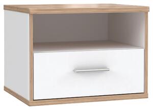NOČNÝ STOLÍK biela, farba duba Xora - Detské izby