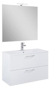 Kúpeľňová zostava s umývadlom Ceramia Lea 81,4x55x41,7 cm biela LEASET80B
