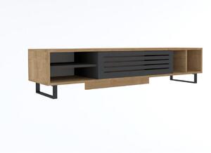 Dizajnový TV stolík Xiomara 160 cm antracitový