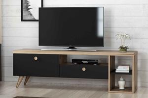 Dizajnový TV stolík Ximena 150 cm čierny
