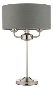 Endon 99149 - Stolná lampa HIGHCLERE 3xE14/18W/230V šedá/lesklý chróm