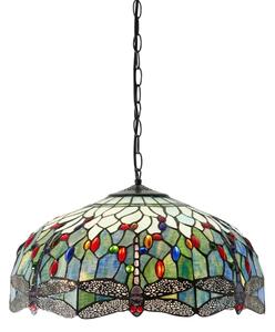 Endon 66148 - Luster na reťazi Tiffany DRAGONFLY 3xE27/60W/230V pr. 50 cm
