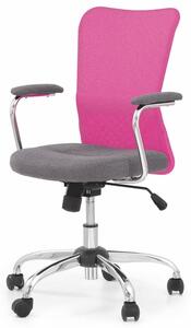 Detská stolička ONDY ružová/sivá