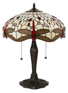 Endon 64085 - Stolná lampa Tiffany DRAGONFLY 2xE27/60W/230V pr. 41 cm