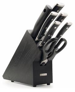 Wüsthof Wüsthof - Sada kuchynských nožov v stojane CLASSIC IKON 8 ks čierna GG311 + záruka 3 roky zadarmo