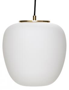 Sklenený luster White/Brass 30 cm