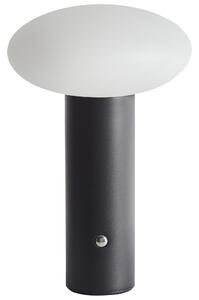 Stolná LED lampa čierna bezdrôtová železná s tienidlom moderné osvetlenie do interiéru