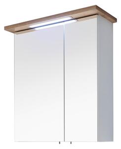 ZRKADLOVÁ SKRINKA, biela, farba duba, 60/72/20 cm Xora - Kúpeľňové skrinky