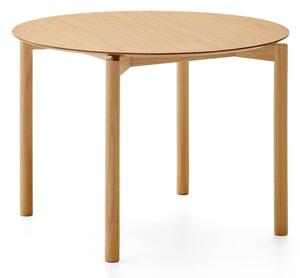 Okrúhly jedálenský stôl v dekore jaseňa ø 110 cm Indara – Kave Home