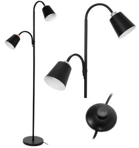 Toolight - Stojacia lampa Industry - čierna - APP924-2F