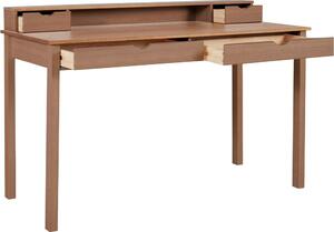 Pracovný stôl z borovicového dreva s poličkou Støraa Gava