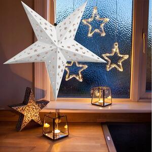 Tutumi - LED svetelná vianočná hviezda - biela - 60 cm