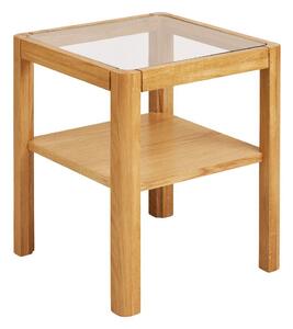Odkladací stolík so sklenenou doskou 40x40 cm Lourmarin – House Nordic