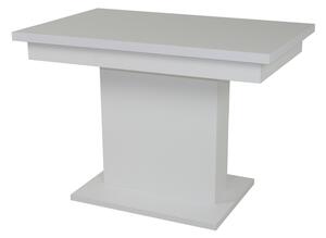Jedálenský stôl SHIDA 2 biela, šírka 110 cm, rozkladací
