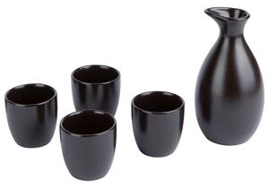 ERNESTO® Sake súprava, 5-dielna (čierna) (100351881)