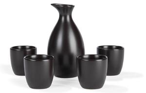 Ernesto® Sake súprava, 5-dielna (čierna) (100351881)