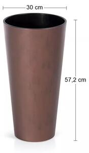 Plastový kvetináč DTUS300C 30 cm - hrdzavá
