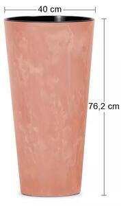 Vysoký plastový kvetináč DTUS400E 40 cm - terakota