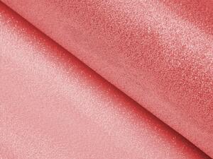 Červená trblietavá dekoračná látka PM-028 - šírka 160 cm