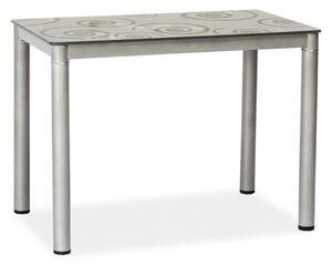 SIGNAL SIG Jedálenský stôl DAMAR sivý 80x60x75