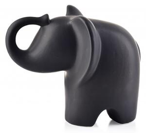 Mondex Keramický slon MIA BLACK IV matná čierna