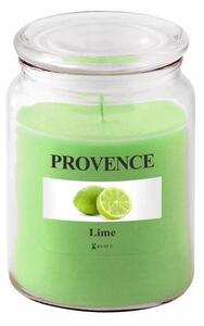 Provence Vonná sviečka v skle PROVENCE 95 hodín limetka