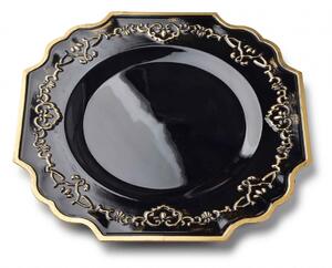 Mondex Dekoratívny tanier Blanche Colours XXXVII 33 cm čierny