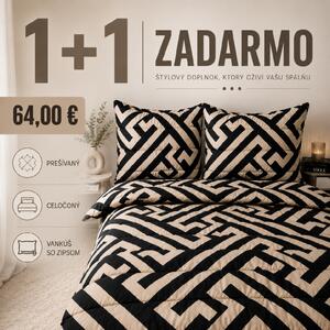 Celoročný set paplón a vankúš Labyrint 140x200 + 70x90 cm | Slovenská výroba